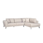 Paris Prix Canapé D'Angle Droit Convertible "Pinayo" 304cm Naturel