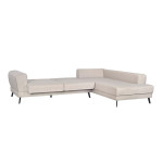 Paris Prix Canapé D'Angle Droit Convertible "Pinayo" 304cm Naturel