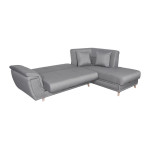 Paris Prix Canapé D'Angle Droit Convertible "Roli" 260cm Gris