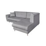 Paris Prix Canapé D'Angle Droit Convertible "Roli" 260cm Gris