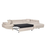 Paris Prix Canapé D'Angle Droit Convertible "Tean" 271cm Beige