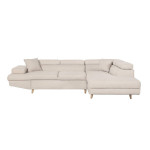 paris prix Canapé d'Angle Droit Convertible "Tean" 271cm Beige