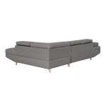 Paris Prix Canapé D'Angle Droit Convertible "Tean" 271cm Gris Clair