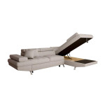 Paris Prix Canapé D'Angle Droit Convertible "Tyma" 271cm Beige