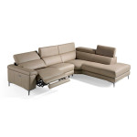 Paris Prix Canapé D'Angle Droit En Cuir "Relax" 295cm Beige
