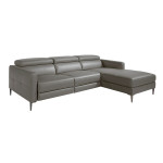 Paris Prix Canapé D'Angle Droit Relax "Dannie" 258cm Gris