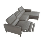 Paris Prix Canapé D'Angle Droit Relax "Dannie" 258cm Gris