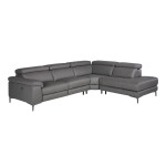 Paris Prix Canapé D'Angle Droit Relax "Kris" 295cm Gris