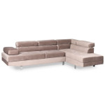 Paris Prix Canapé D'Angle Droit "Têtière" 260cm Taupe