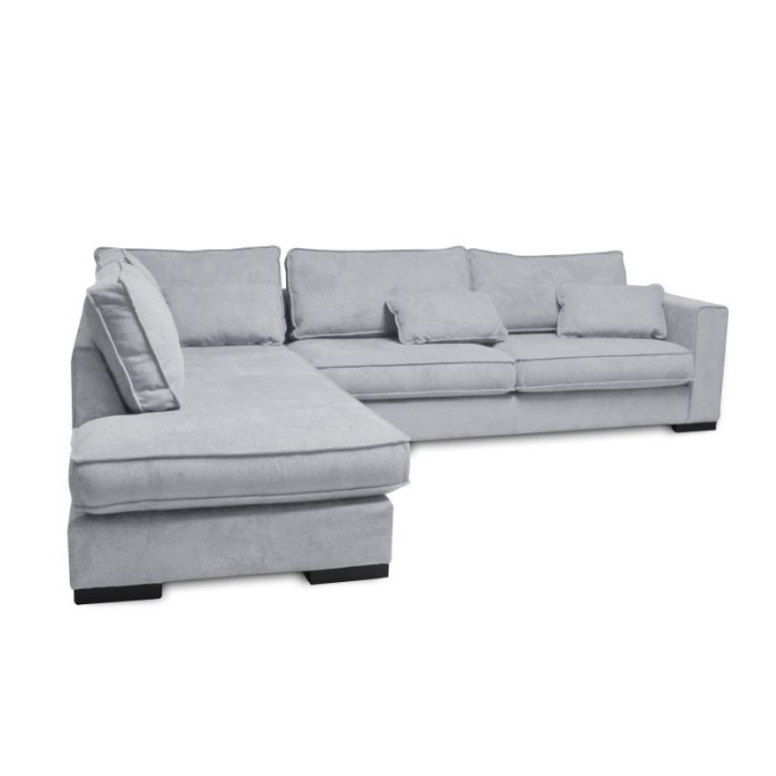 Paris Prix Canapé D'Angle Gauche "Byzance" 303cm Gris Clair