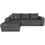 paris prix Canapé d'Angle Gauche "Celia" 242cm Gris Foncé