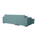 Paris Prix Canapé D'Angle Gauche Convertible "Harlan" 262cm Bleu Clair