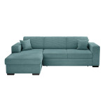 paris prix Canapé d'Angle Gauche Convertible "Harlan" 262cm Bleu Clair