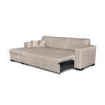 Paris Prix Canapé D'Angle Gauche Convertible "Hip" 262cm Beige