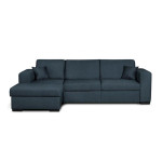 paris prix Canapé d'Angle Gauche Convertible "Hip" 262cm Bleu Pétrole