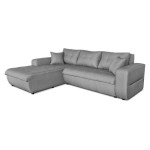 Paris Prix Canapé D'Angle Gauche Convertible "Liace" 242cm Gris