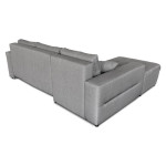 Paris Prix Canapé D'Angle Gauche Convertible "Liace" 242cm Gris