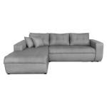 paris prix Canapé d'Angle Gauche Convertible "Liace" 242cm Gris