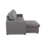 Paris Prix Canapé D'Angle Gauche Convertible "Minera" 215cm Gris