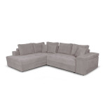Paris Prix Canapé D'Angle Gauche Convertible Niche à Droite "Raly" 288cm Gris Clair