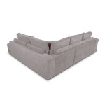 Paris Prix Canapé D'Angle Gauche Convertible Niche à Droite "Raly" 288cm Gris Clair