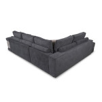Paris Prix Canapé D'Angle Gauche Convertible Niche à Droite "Raly" 288cm Gris