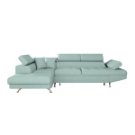 paris prix Canapé d'Angle Gauche Convertible "Noma" 271cm Bleu Clair
