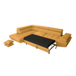 Paris Prix Canapé D'Angle Gauche Convertible "Noma" 271cm Ocre