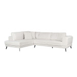Paris Prix Canapé D'Angle Gauche Convertible "Pinayo" 304cm Blanc