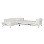 Paris Prix Canapé D'Angle Gauche Convertible "Pinayo" 304cm Blanc