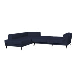 Paris Prix Canapé D'Angle Gauche Convertible "Pinayo" 304cm Bleu Foncé