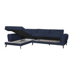Paris Prix Canapé D'Angle Gauche Convertible "Pinayo" 304cm Bleu Foncé