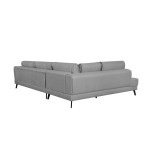 Paris Prix Canapé D'Angle Gauche Convertible "Pinayo" 304cm Gris Clair