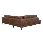 Paris Prix Canapé D'Angle Gauche Convertible "Pinayo" 304cm Marron
