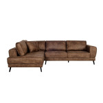 paris prix Canapé d'Angle Gauche Convertible "Pinayo" 304cm Marron