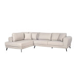 Paris Prix Canapé D'Angle Gauche Convertible "Pinayo" 304cm Naturel