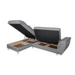 Paris Prix Canapé D'Angle Gauche Convertible "Roli" 260cm Gris