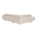 Paris Prix Canapé D'Angle Gauche Convertible "Tean" 271cm Beige