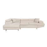 paris prix Canapé d'Angle Gauche Convertible "Tean" 271cm Beige