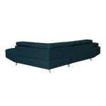 Paris Prix Canapé D'Angle Gauche Convertible "Tean" 271cm Bleu Pétrole