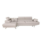 paris prix Canapé d'Angle Gauche Convertible "Tyma" 271cm Beige