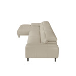 Paris Prix Canapé D'Angle Gauche Cuir "Riley" 316cm Taupe