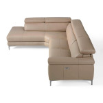 Paris Prix Canapé D'Angle Gauche En Cuir "Relax" 295cm Beige