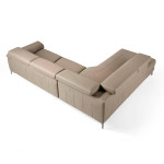 Paris Prix Canapé D'Angle Gauche En Cuir "Relax" 295cm Beige