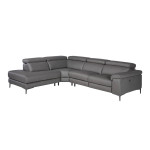 Paris Prix Canapé D'Angle Gauche Relax "Kris" 295cm Gris
