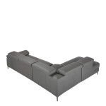 Paris Prix Canapé D'Angle Gauche Relax "Kris" 295cm Gris