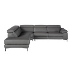 paris prix Canapé d'Angle Gauche Relax "Kris" 295cm Gris