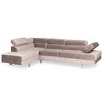 Paris Prix Canapé D'Angle Gauche "Têtière" 260cm Taupe