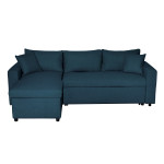 paris prix Canapé d'Angle Réversible Convertible "Geye" 227cm Bleu Pétrole