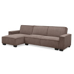 Paris Prix Canapé D'Angle Réversible Convertible "Hester" 293cm Taupe